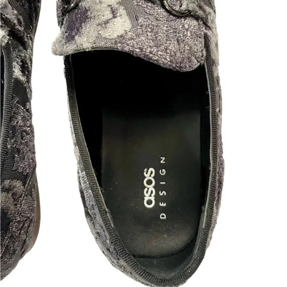ASOS Men’s Velvet Floral Loafers - Picture 4 of 6